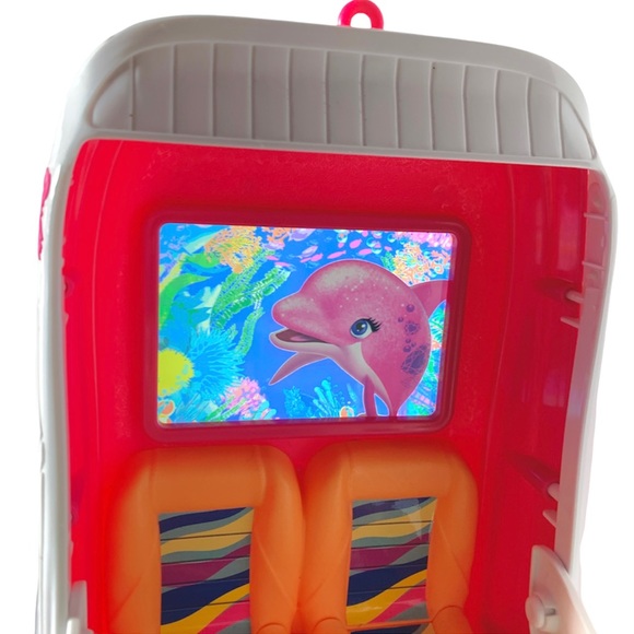 Barbie Toy Vehicle LOT 16" Yacht Ocean View Boat AND Snowmobile - Pink & White - Picture 14 of 16